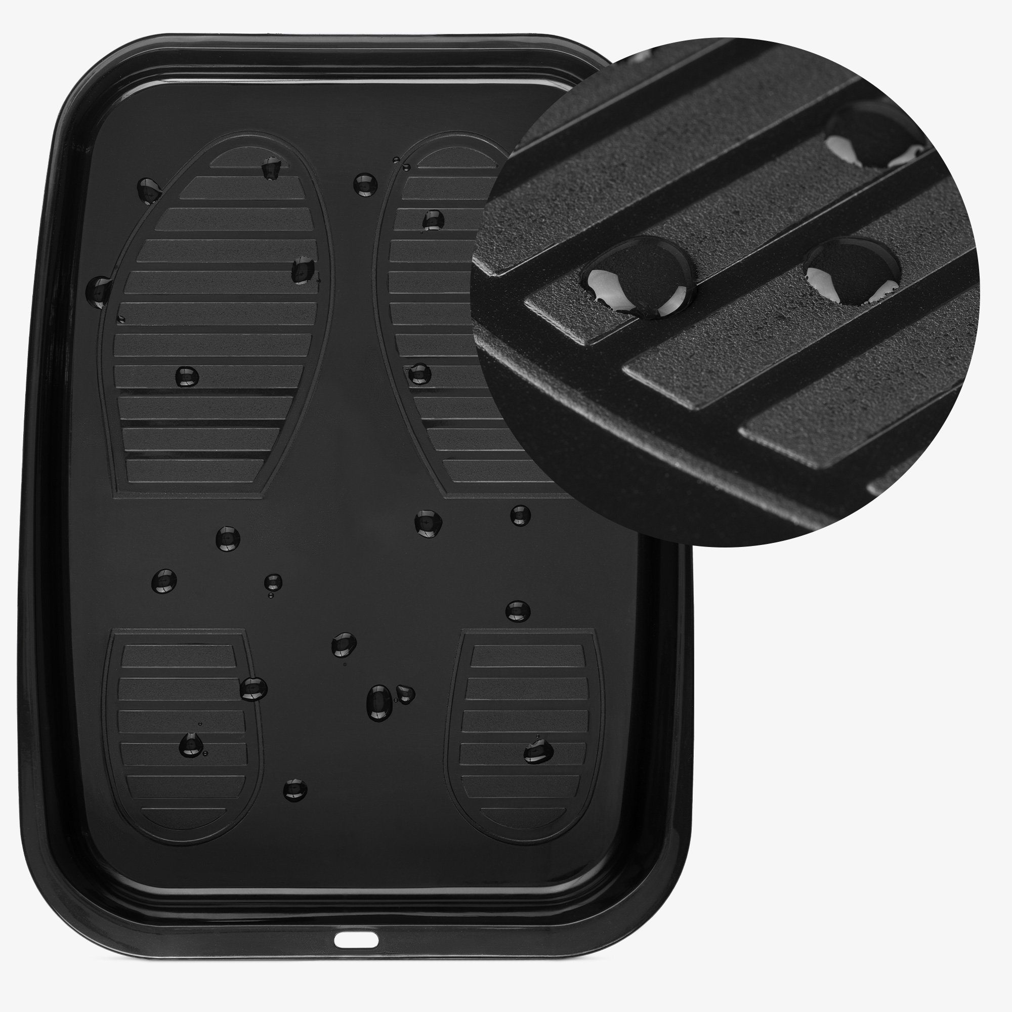 Navaris Schuhabtropfschale Schuhablage Set, 6-teilig, stapelbar, für Garderobe/Schuhregal