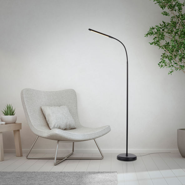LED-Stehleuchte ELLY, schwarz