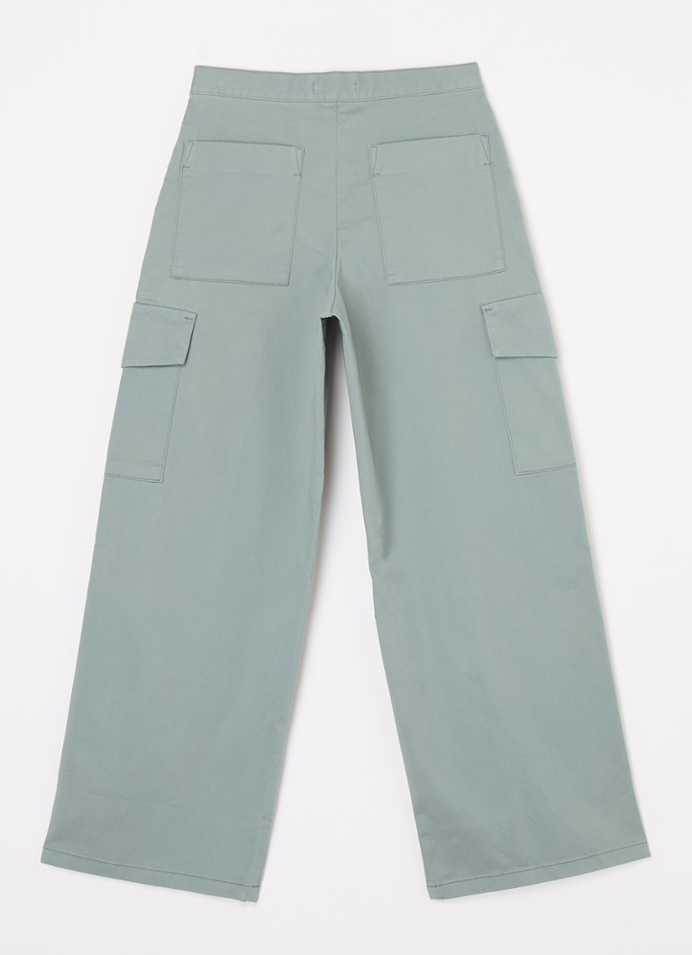 Pantaloni cargo cu croi larg și logo brodat Calvin Klein