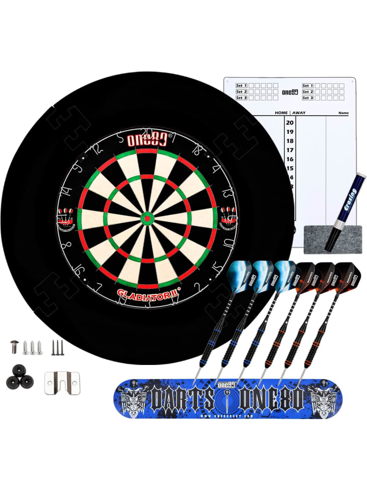 COFI 1453 Dartscheibe mit 6 Dartpfeile in Mehrfarbig günstig kaufen onesize