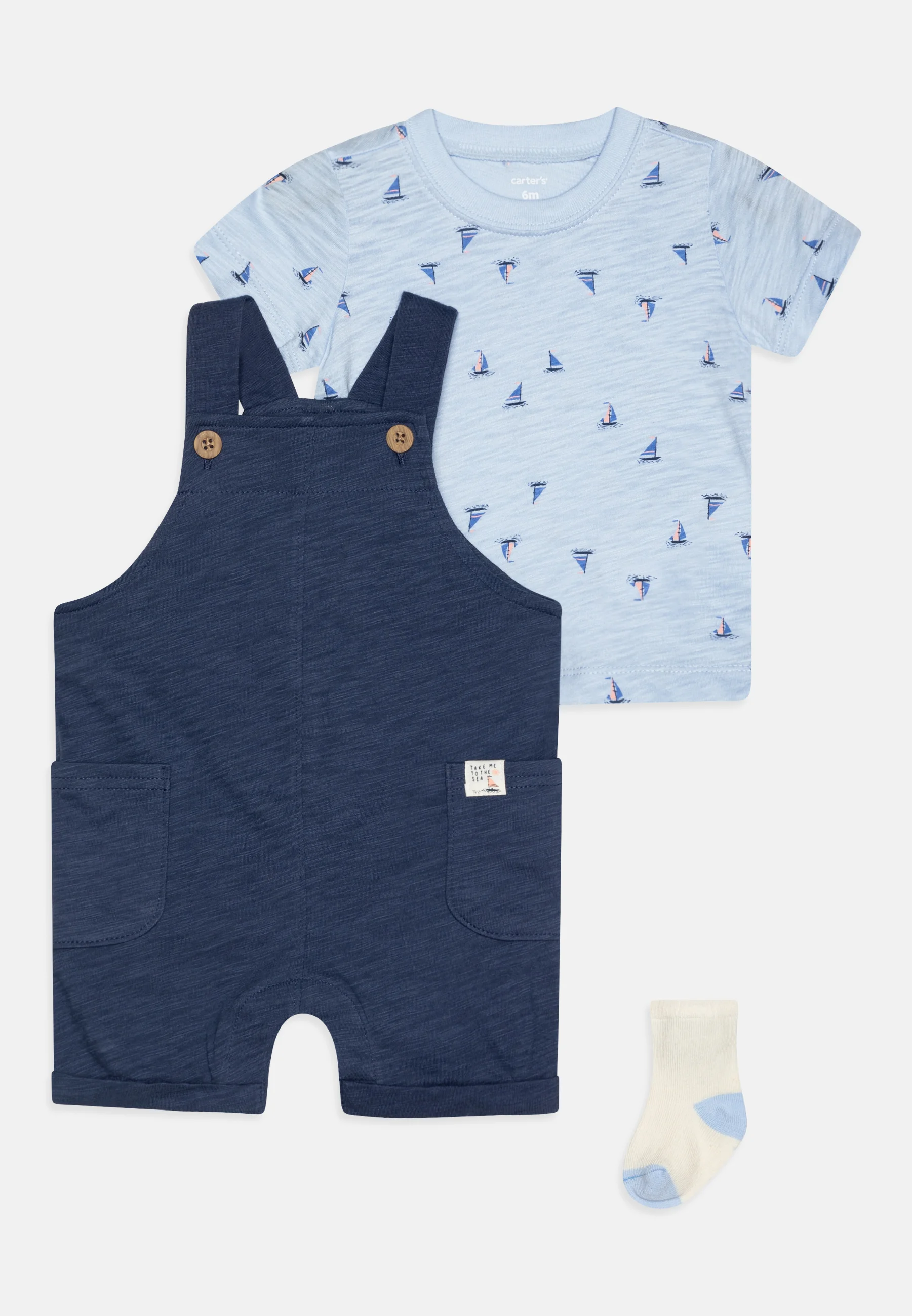 Conjunto unisex Carter's SHORTALL - Camiseta con estampado