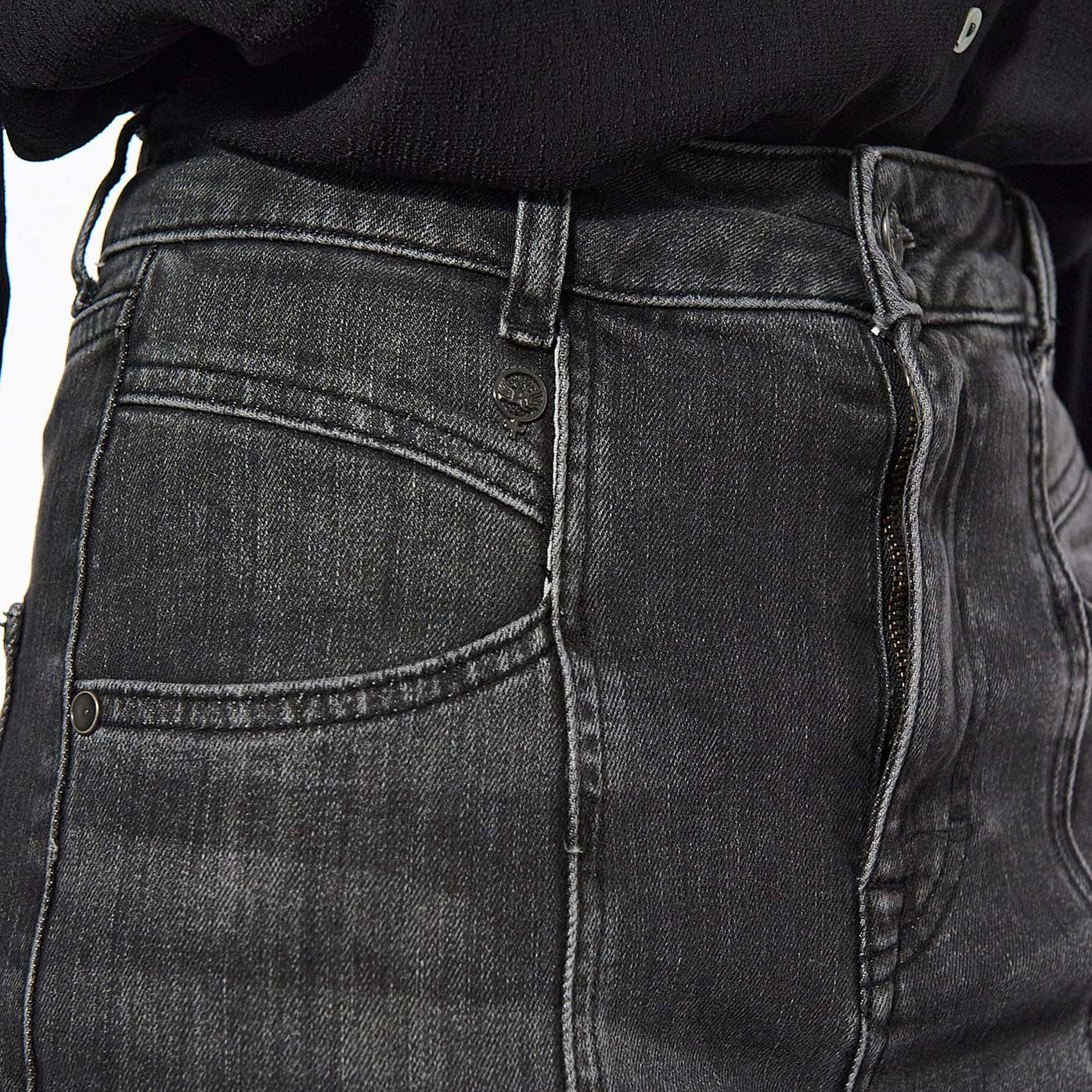 SWAN   Jean straight cropped Femme