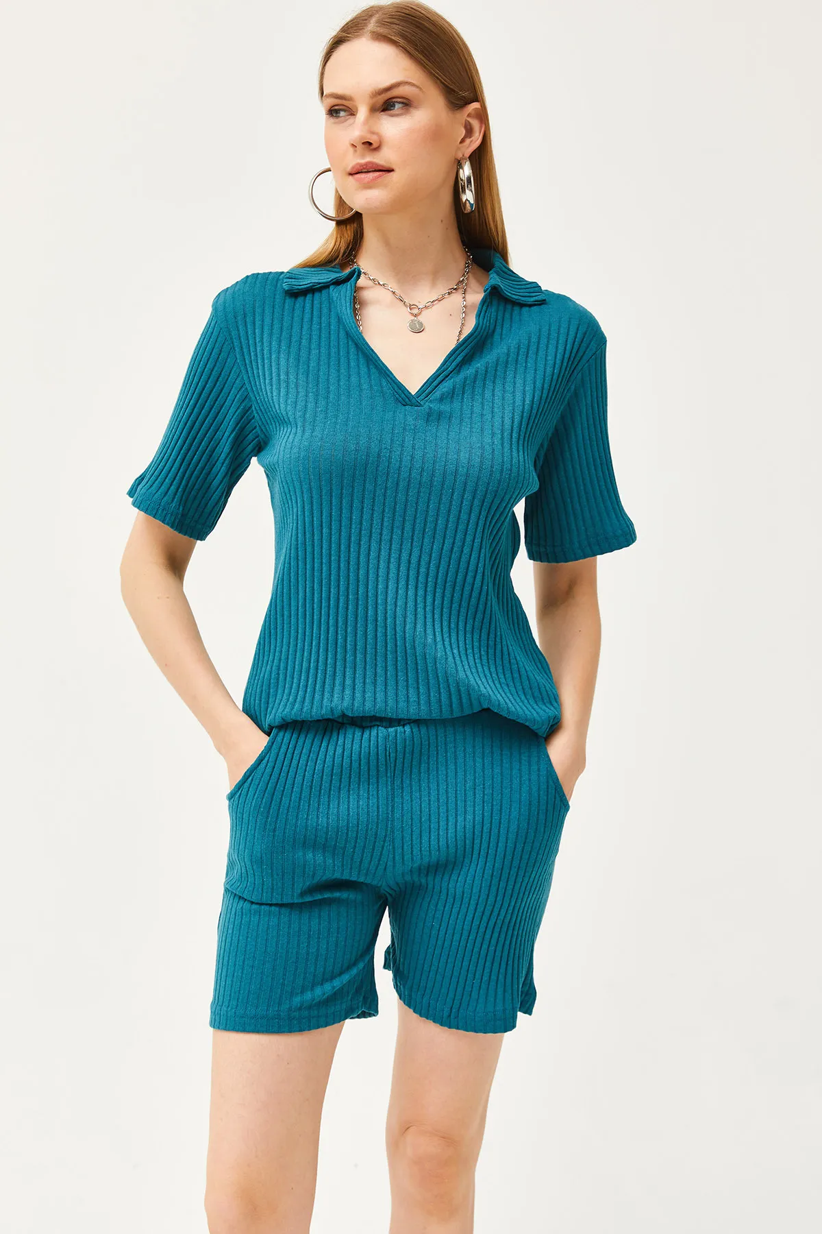 Olalook  Zweiteiler - Blau - Oversized