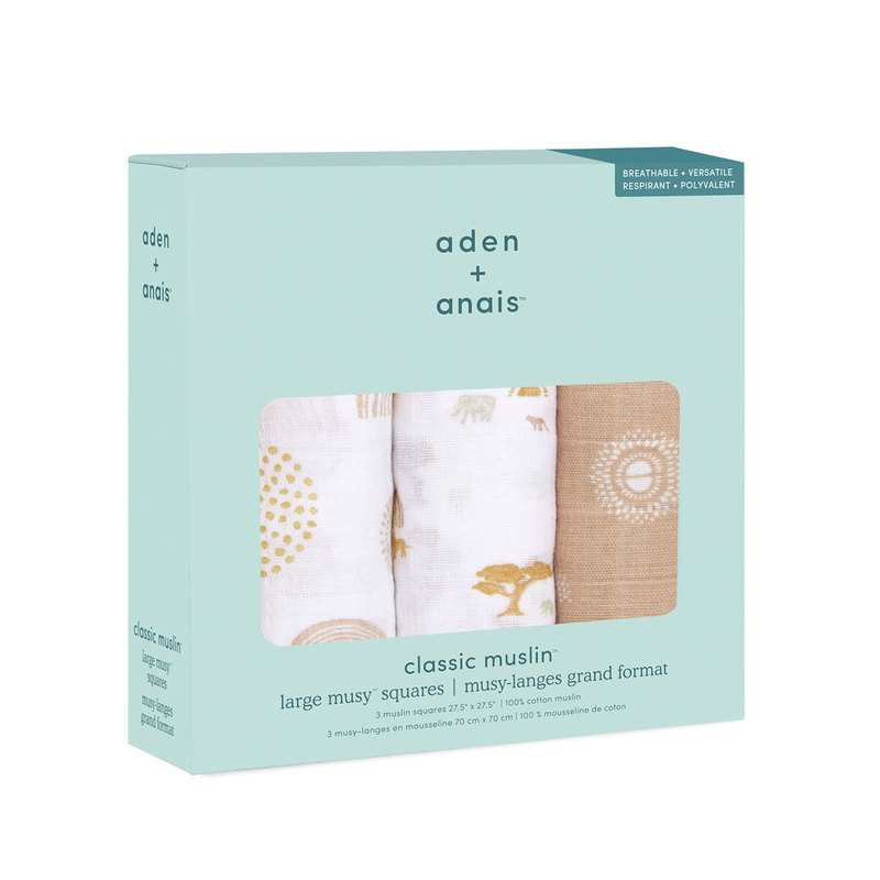 Lot de 3 langes keep rising terracota Aden et Anais