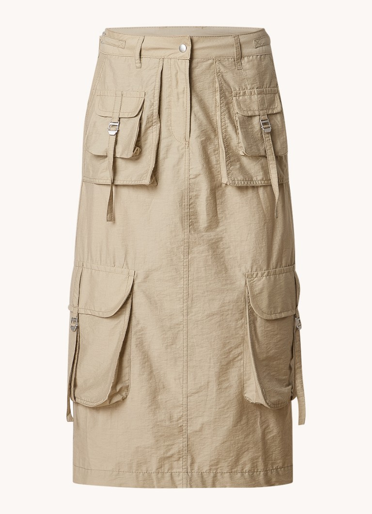 Gonna midi con tasche a patta di Acne Studios