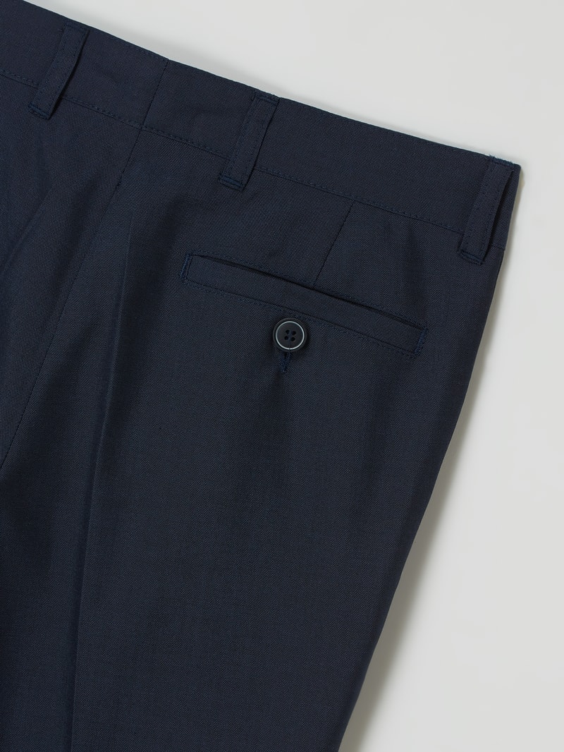 Regular Fit Hose mit Viskose-Anteil in blau