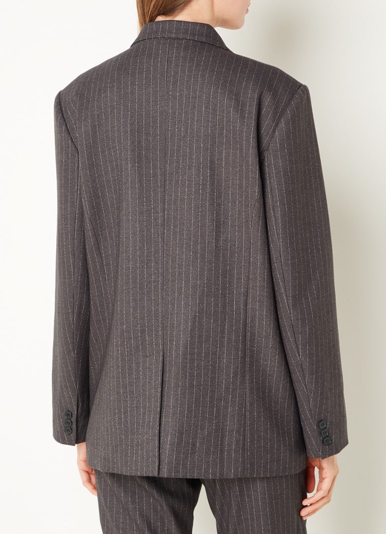 Aaiko Heidy double-breasted blazer with pinstripe