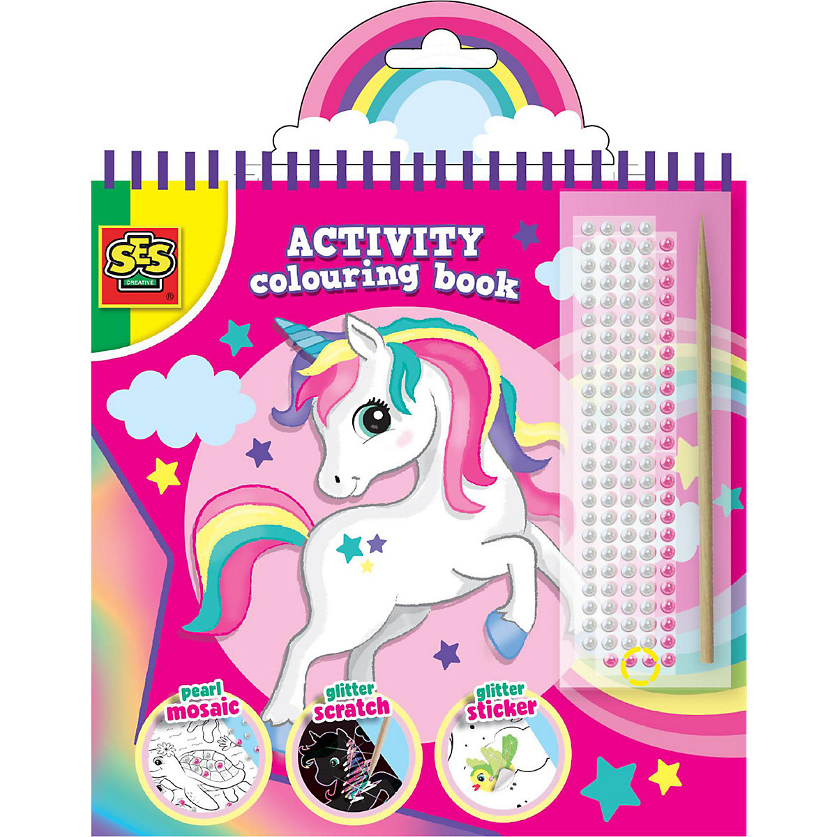 Activity Malbuch Glitzer 3 in 1