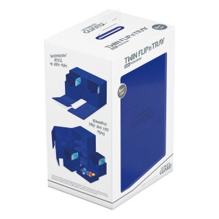 Ultimate Guard Twin Flip`n`Tray 160+ XenoSkin Monocolor - Blau
