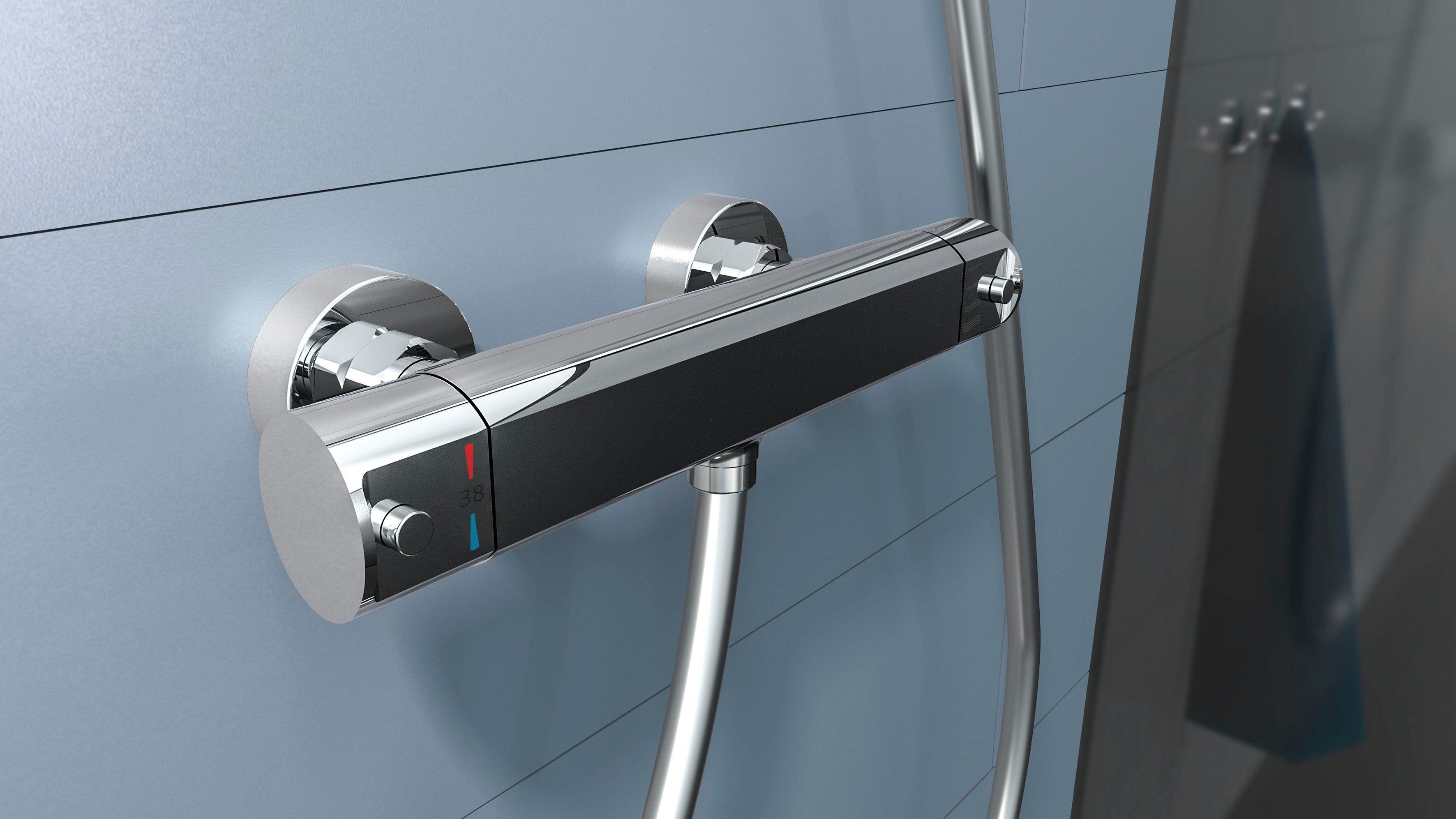 Schütte Brausethermostat VITA wassersparende Eco-Stopp-Funkt., Sicherheitssperre, innovative Kühlung