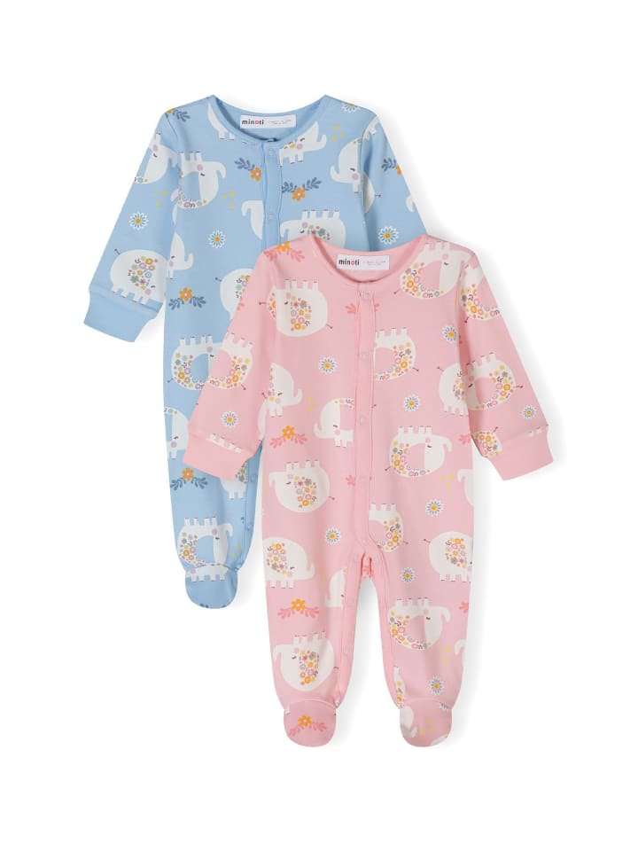 Minoti 2er. Set: Strampler 24babypack20 in hellblau günstig kaufen
