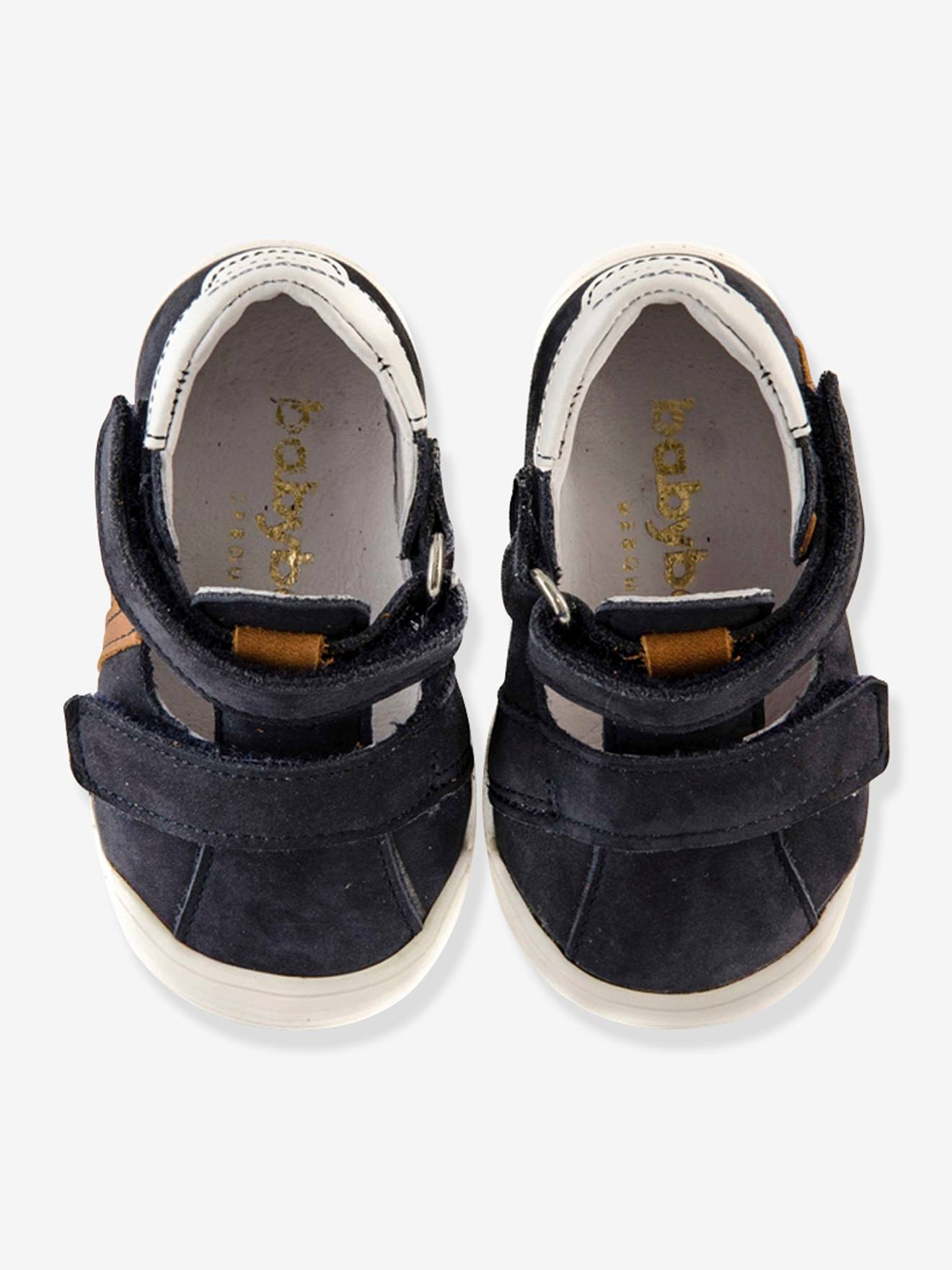 Sandales salomés cuir bébé garçon Poto Babybotte® marine