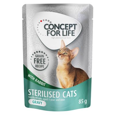 Concept for Life Sterilised Cats Kaninchen getreidefrei - in Soße