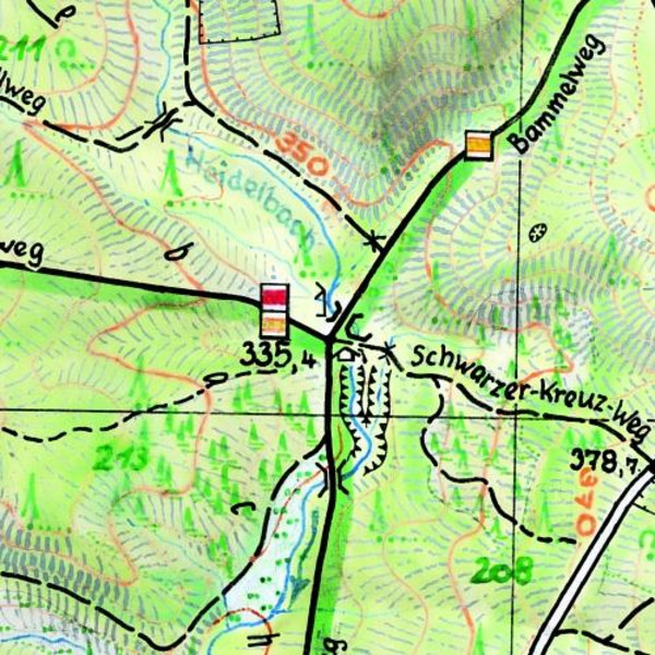 Hinterhermsdorf und die Schleusen 1 : 10 000 - Wanderkarte
