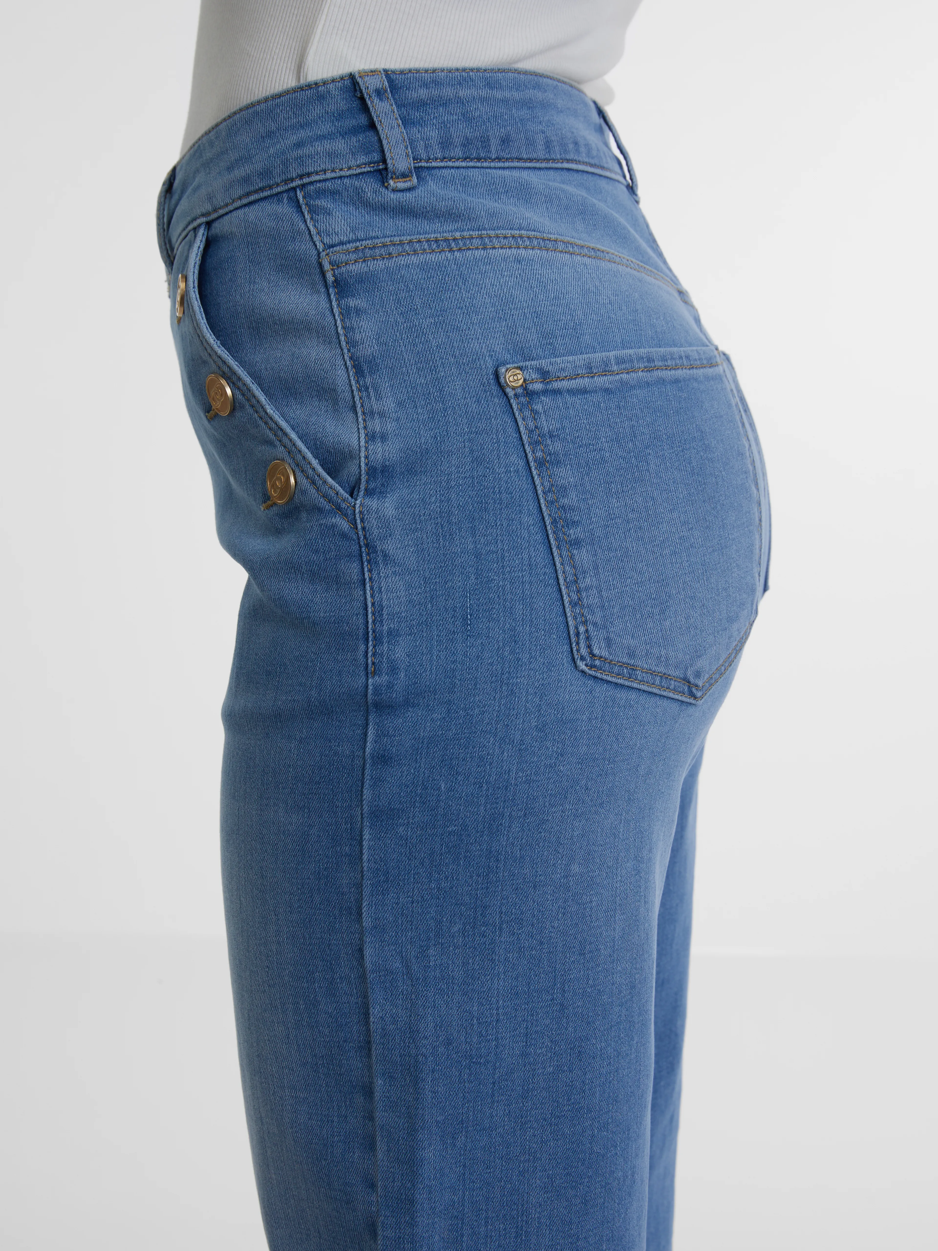 Hellblaue Wide Jeans Damen ORSAY