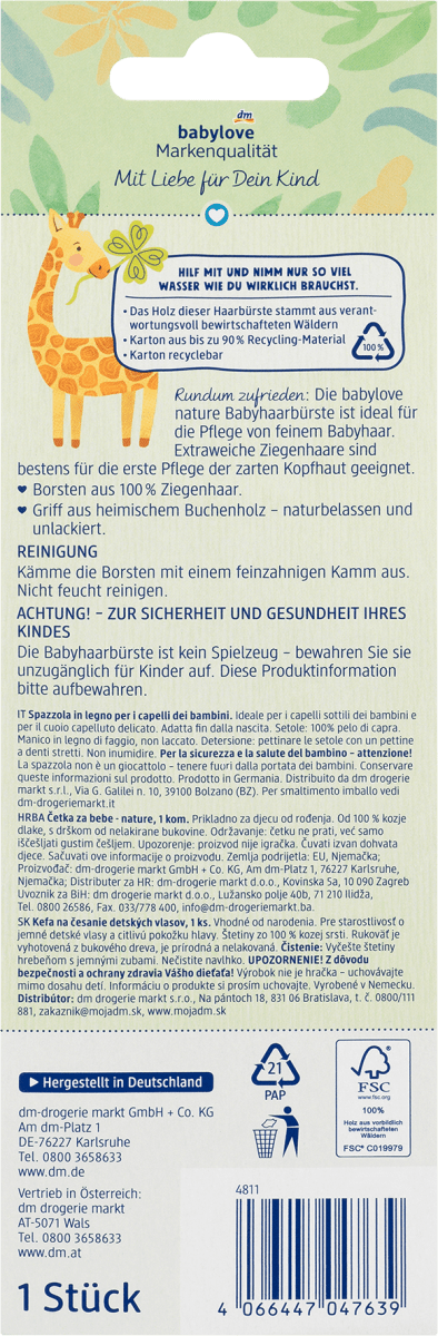 Babyhaarbürste, 1 St