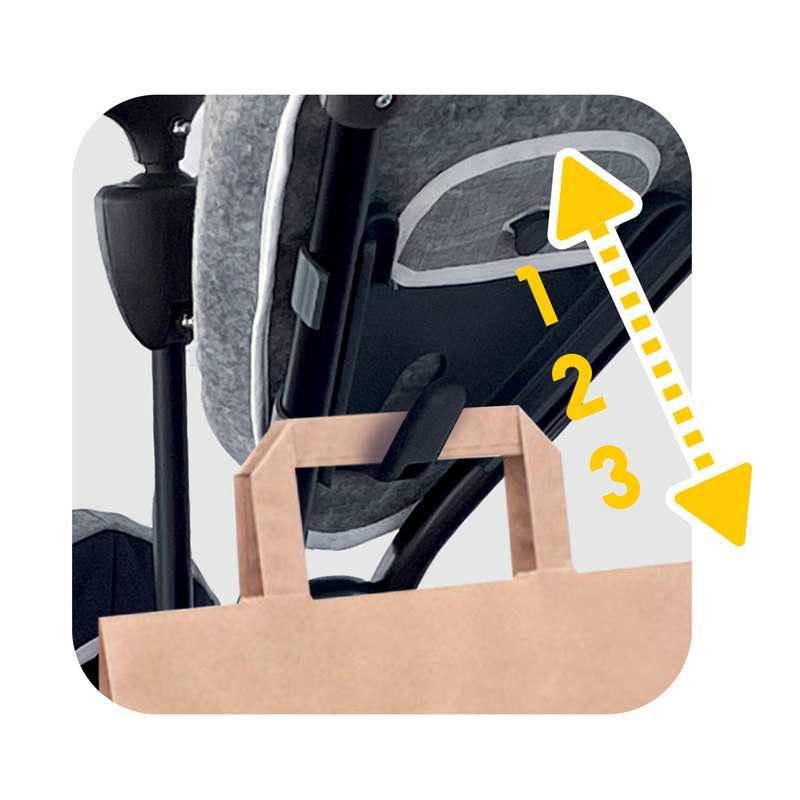 Tricycle baby driver noir et gris Smoby