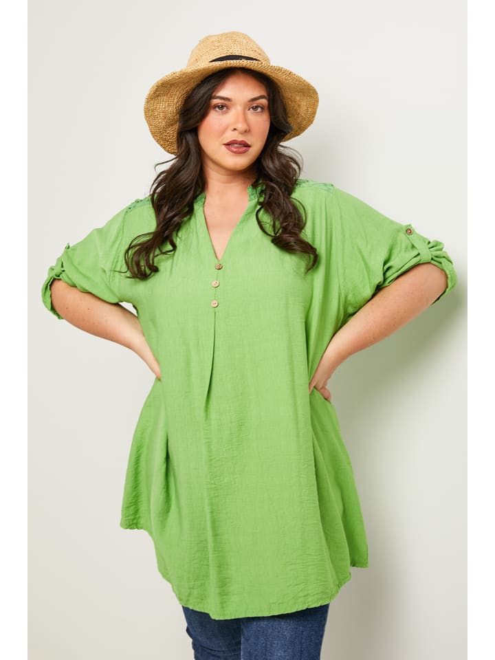 Curvy Lady Tunika in Grün günstig kaufen