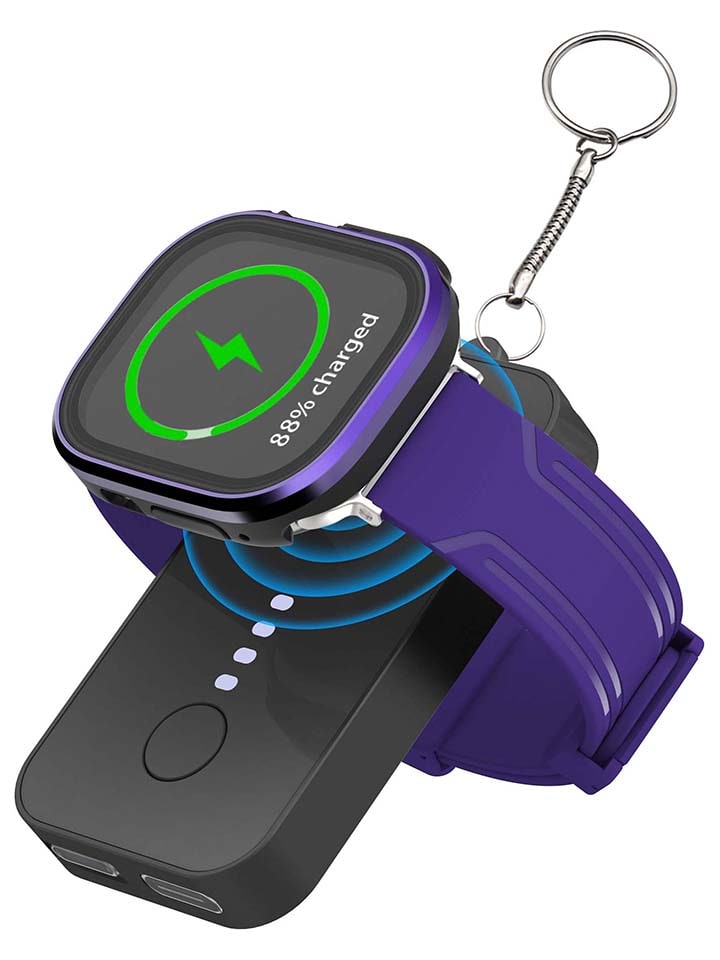 SWEET ACCESS Mini-Powerbank für Smartwatches in Schwarz - 1200 mAh günstig kaufen onesize