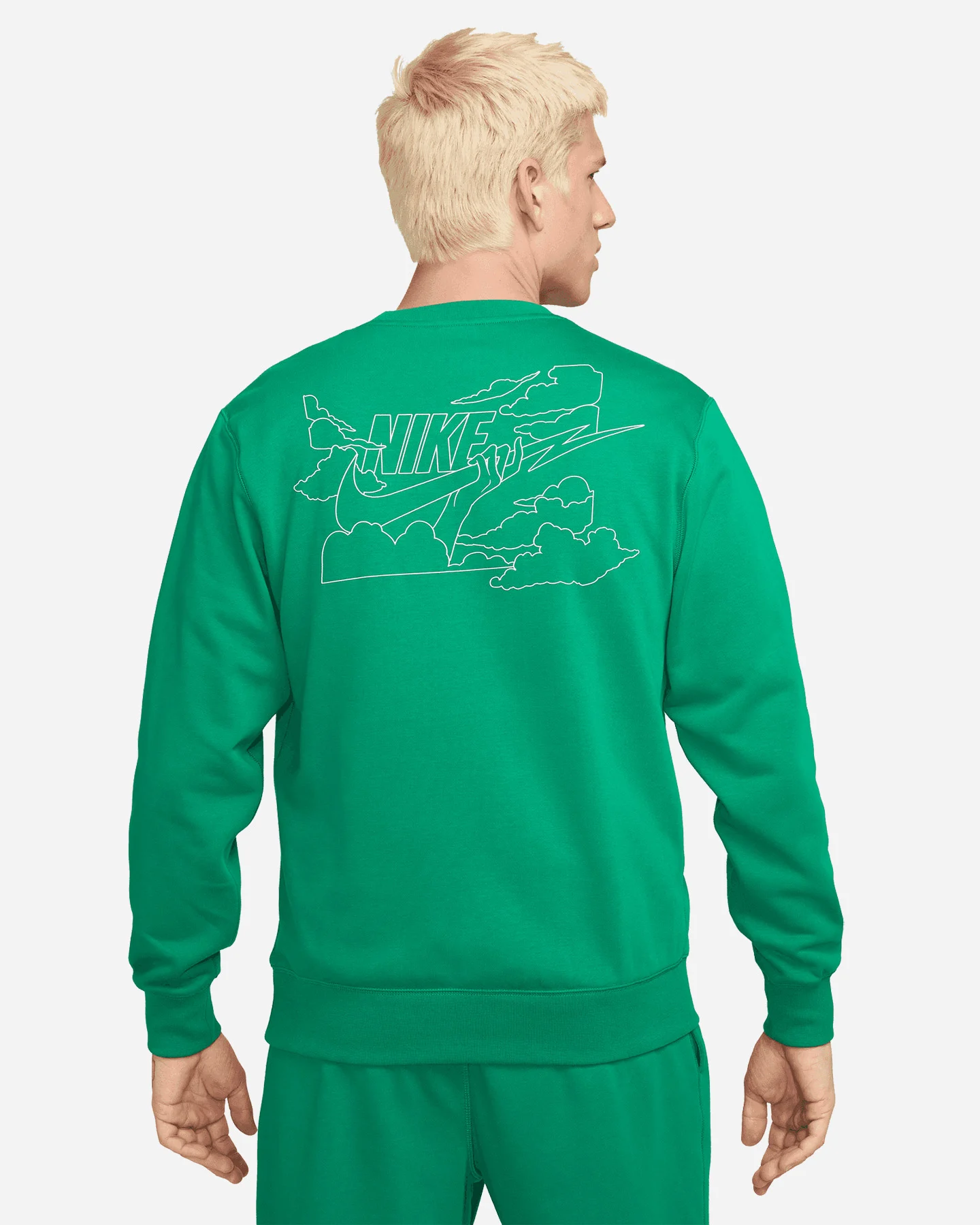 Felpa Nike Crew Club Bolt Gfx M FZ0764-365