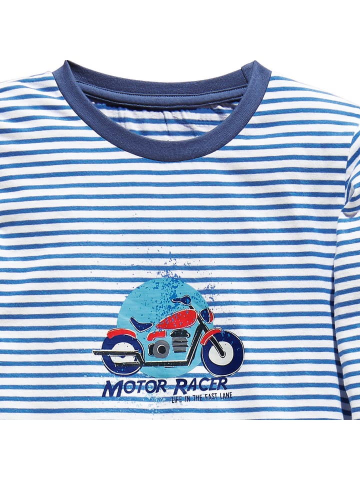 Erwin Müller Single-Jersey Kinder-Schlafanzug in blau günstig kaufen