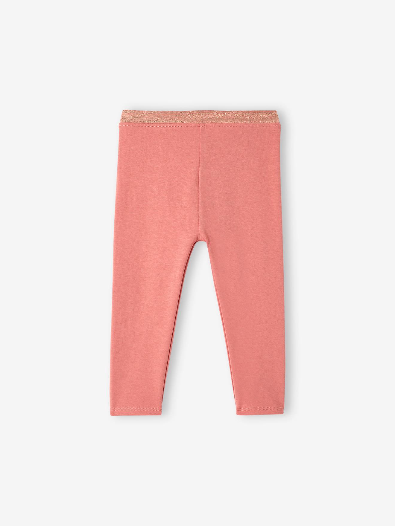 Legging bébé fille ceinture pailletée Oeko-Tex® vert de gris