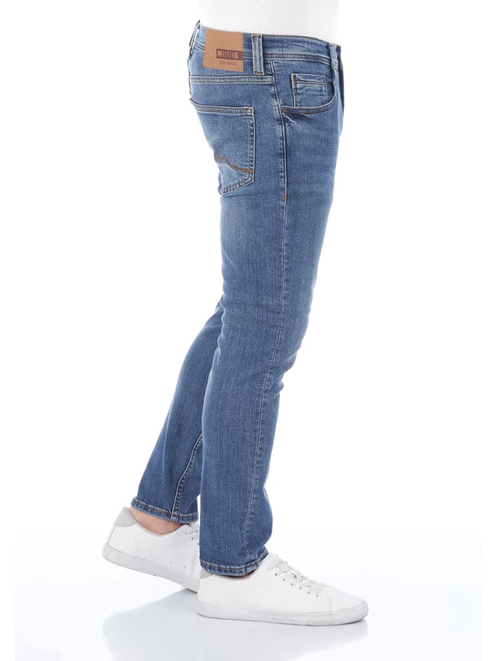 Mustang Jeans Oregon tapered in Blau günstig kaufen