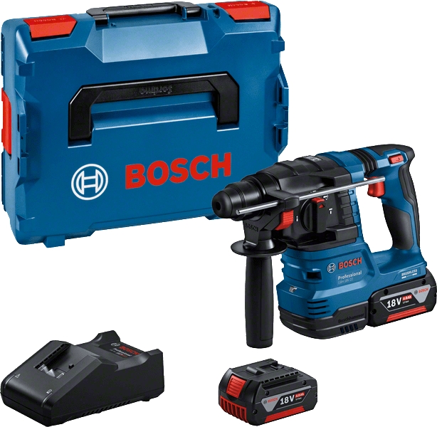 Ciocan rotopercutor fără fir Bosch Blue 0611924002 GBH 18V-22 Professional, 18V, 4.0Ah, Li-Ion, în L-Boxx