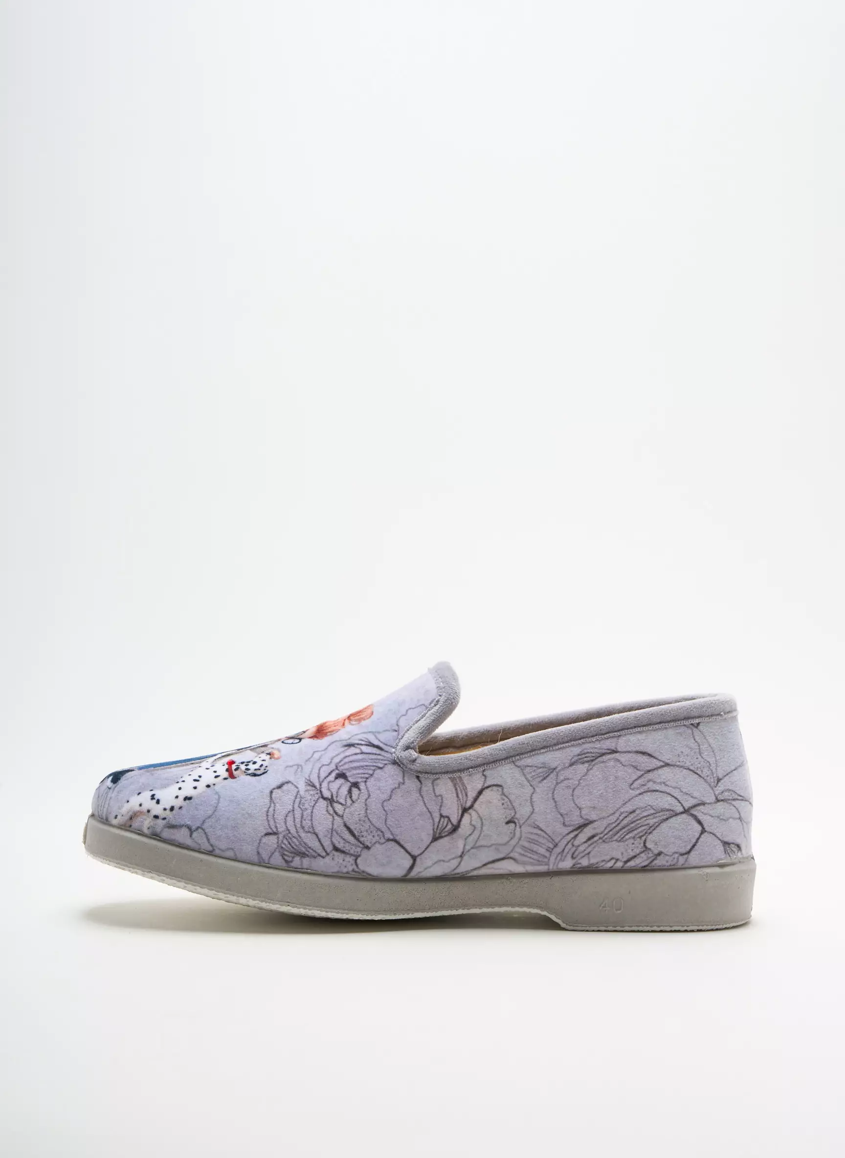 La Maison De L Espadrille Chaussons Femme couleur gris