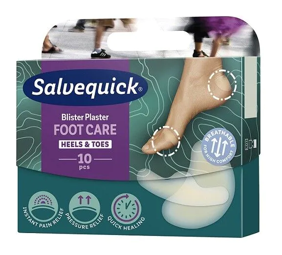 Salvequick mješavina za njegu stopala, flasteri za stopala