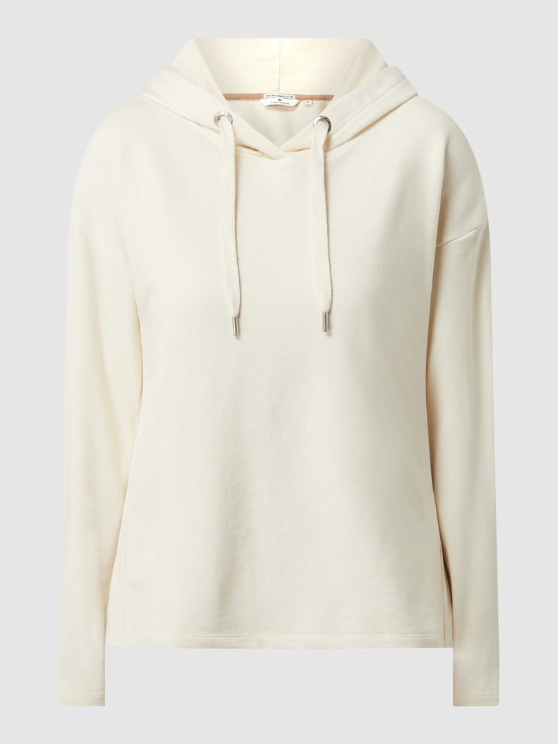 Hoodie mit Logo-Details in sand