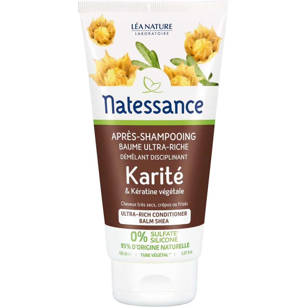 natessance Après-shampooing baume ultra-nourrissant - Karité & Kératine végétale Après-shampooing