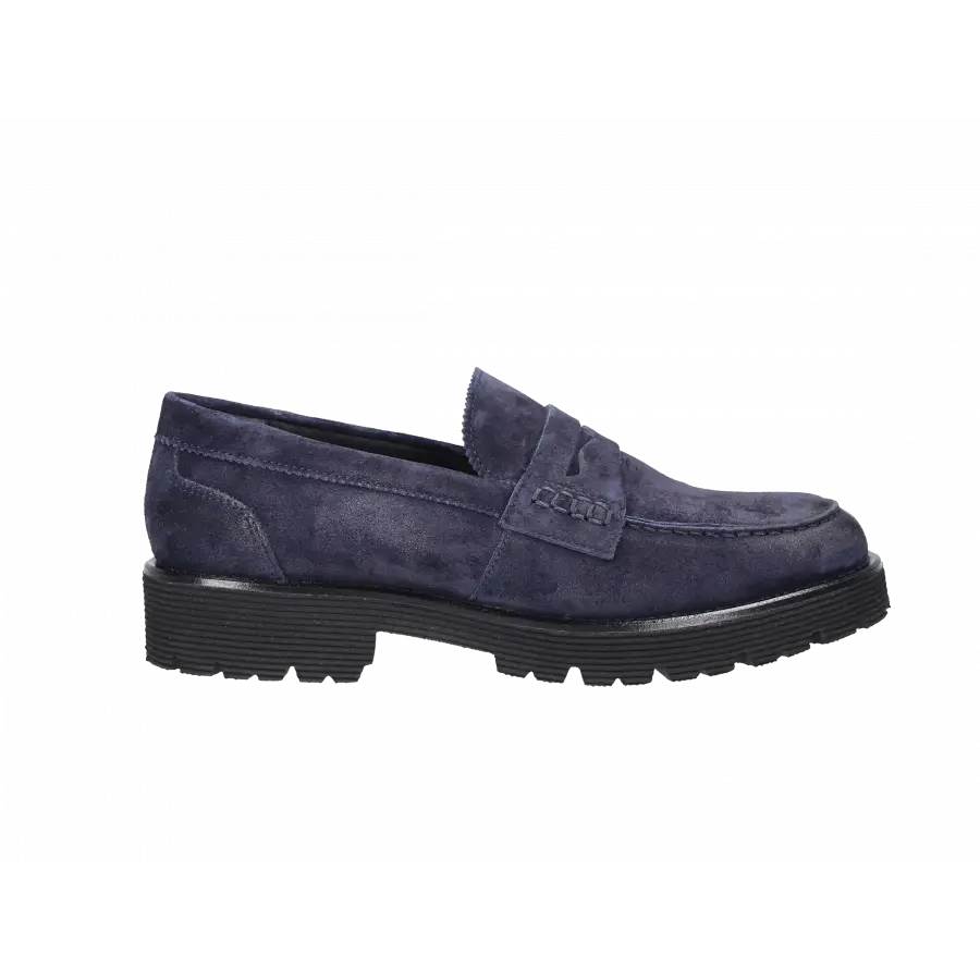 EN AVANT - Loafer 529-01 Veloursleder - blau