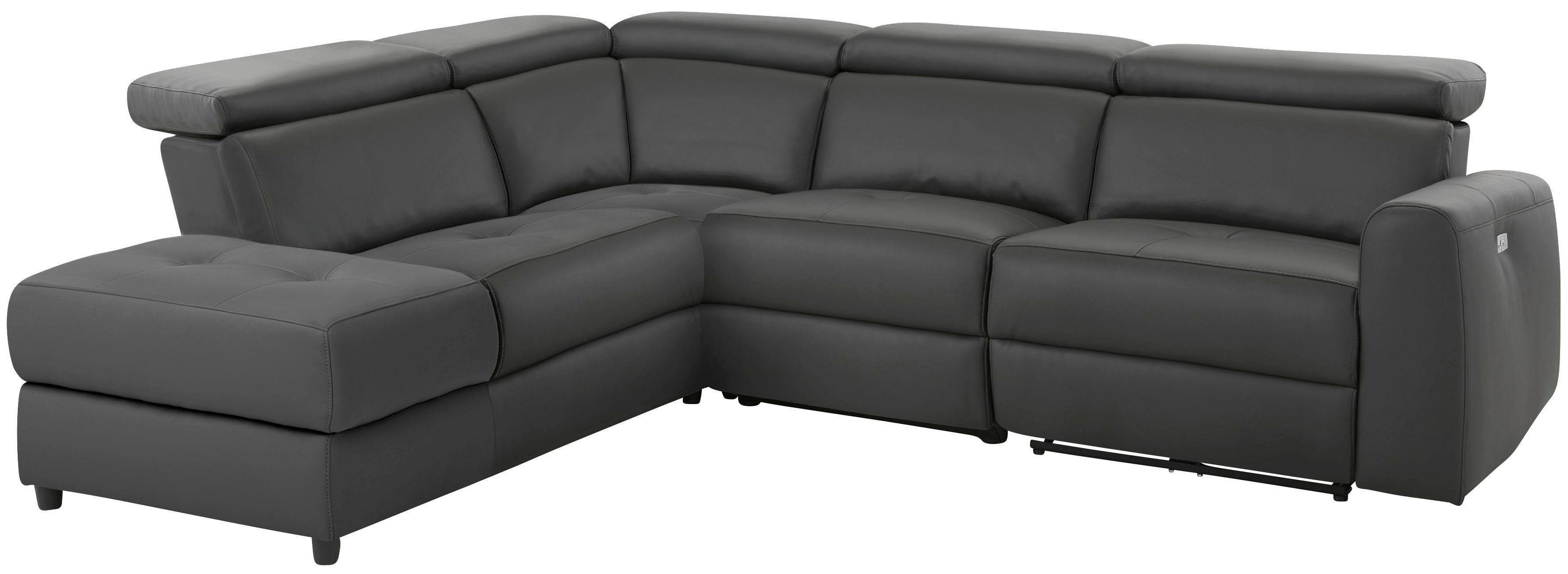 Home affaire Ecksofa Sentrano, auch mit elektrischer Funktion mit USB-Anschluß, in 4 Bezugsvarianten