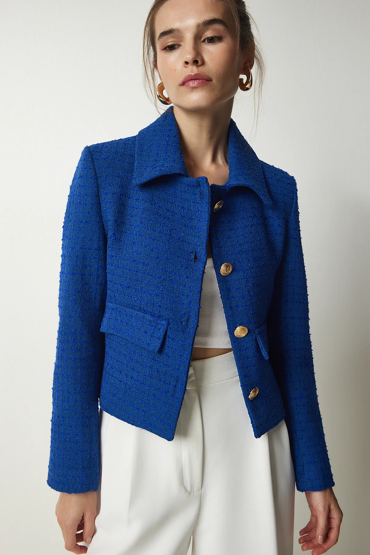 Happiness İstanbul  Jacke - Blau - Regular Fit