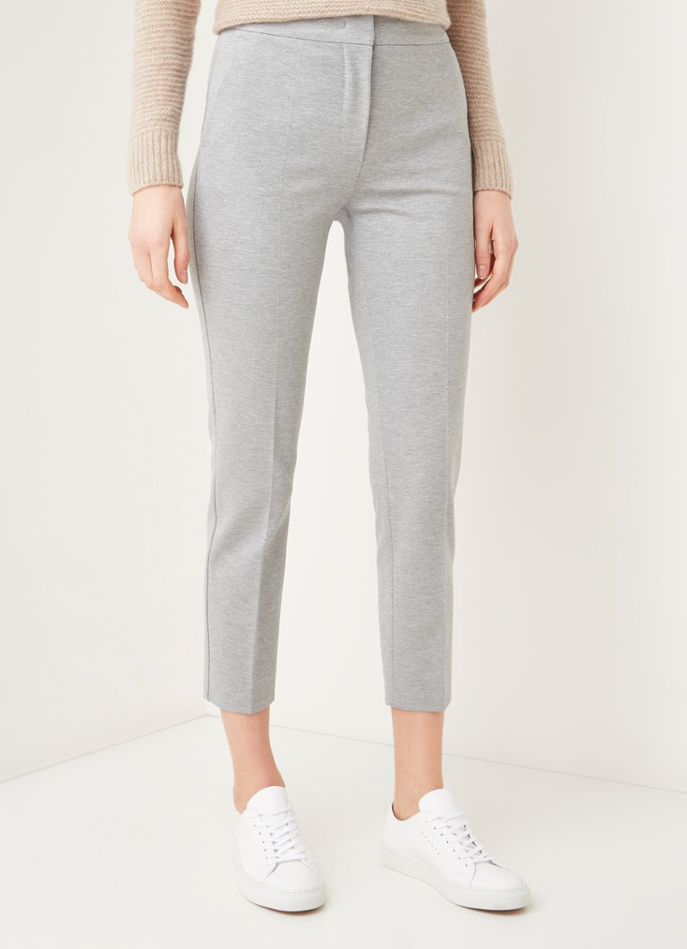 Pantaloni tricotați MaxMara Pegno cu talie înaltă și croială mulată