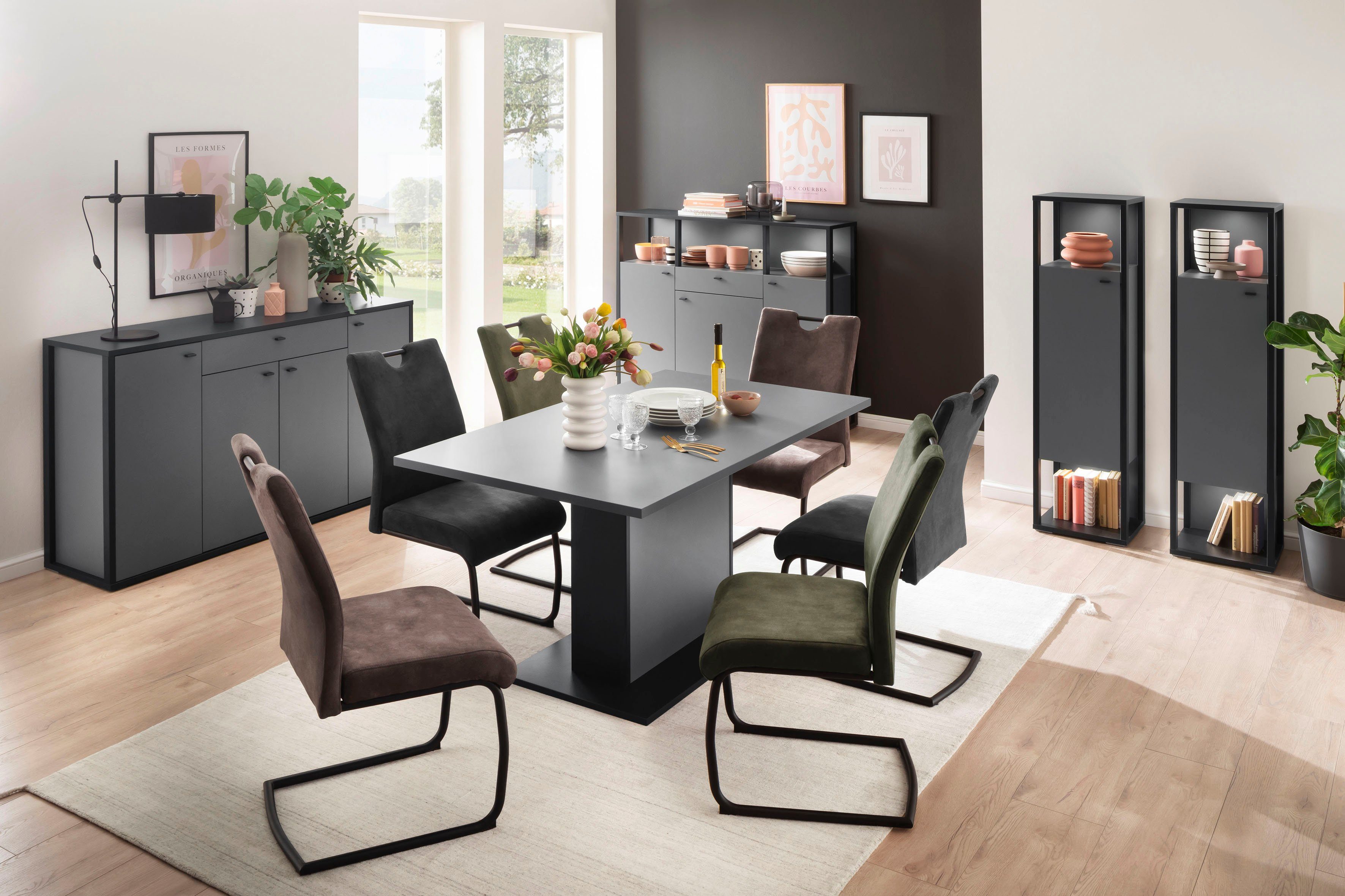 MCA furniture Freischwinger Acroma, Belastbar bis maximal 150 kg mit Griffloch