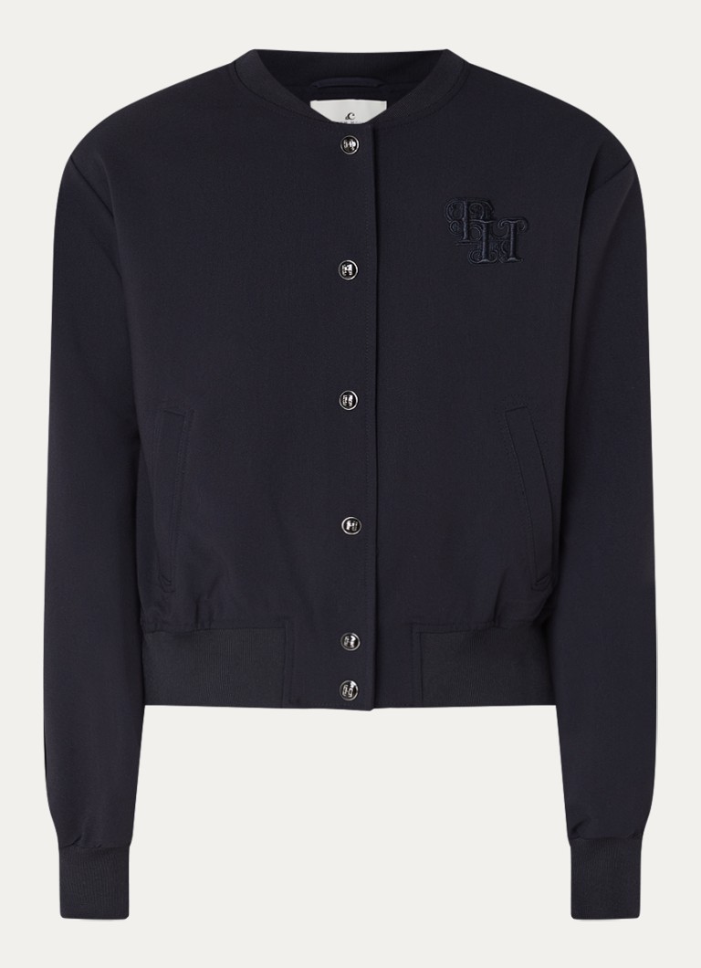 Giacca bomber Fifth House modello Cora con spalline e logo