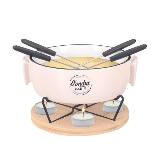 Set fondue la lumina lumânărilor pentru 4 persoane