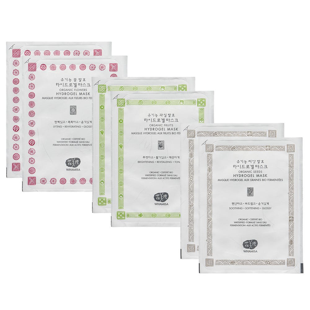 Whamisa Organic Hydrogel Facial Mask Set