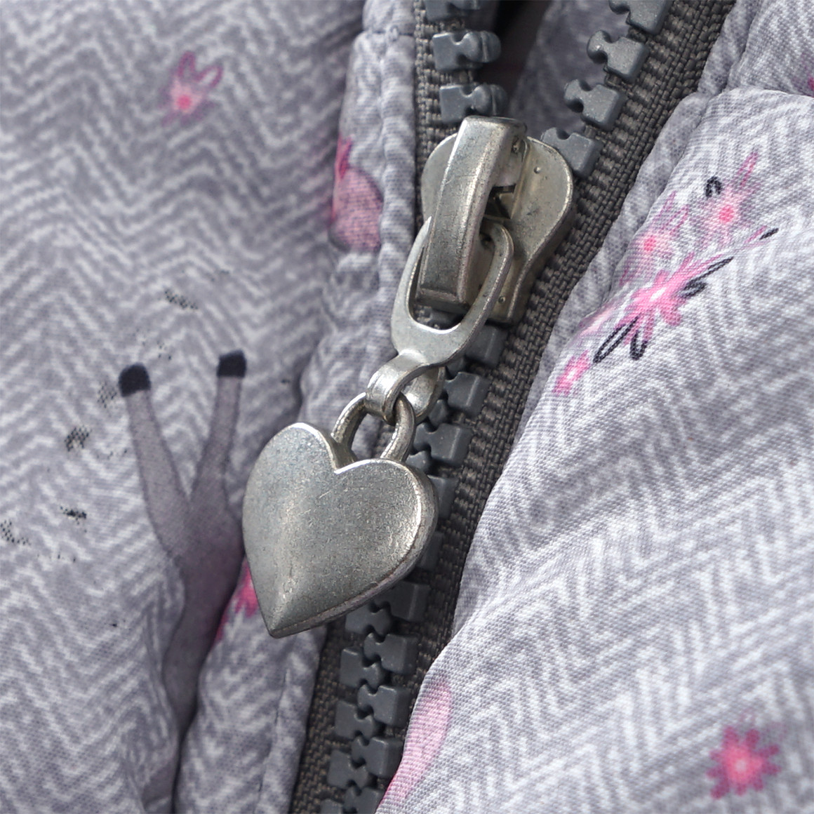 Mädchen Winterjacke mit Reh-Allover