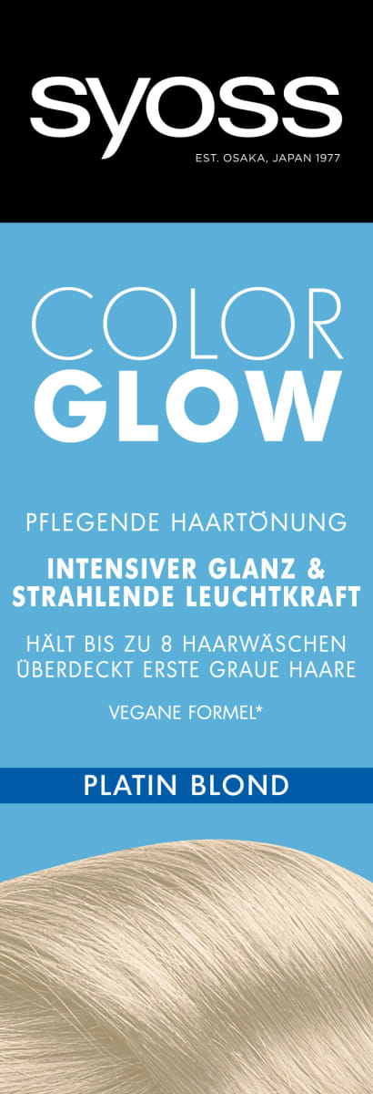 Haartönung Color Glow Platin Blond, 100 ml