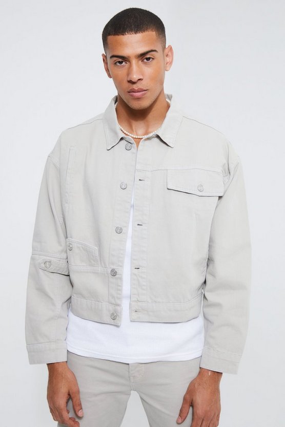 Toosii Kastige Denim Trucker-Jacke