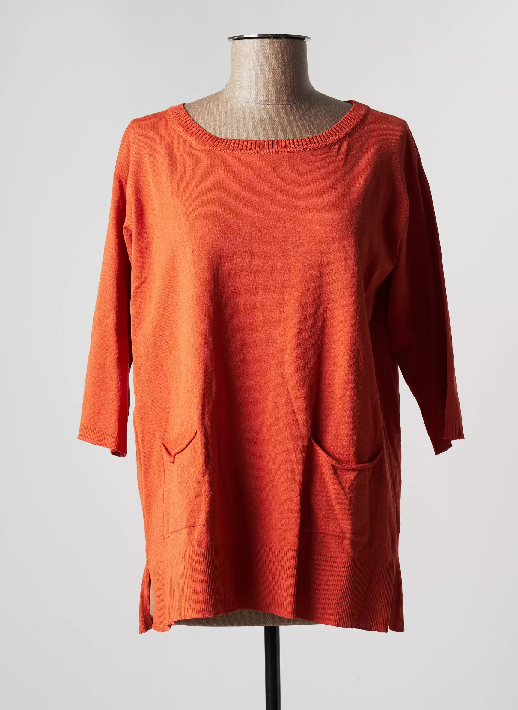 Maria Bellentani Pull Tuniques Femme couleur orange