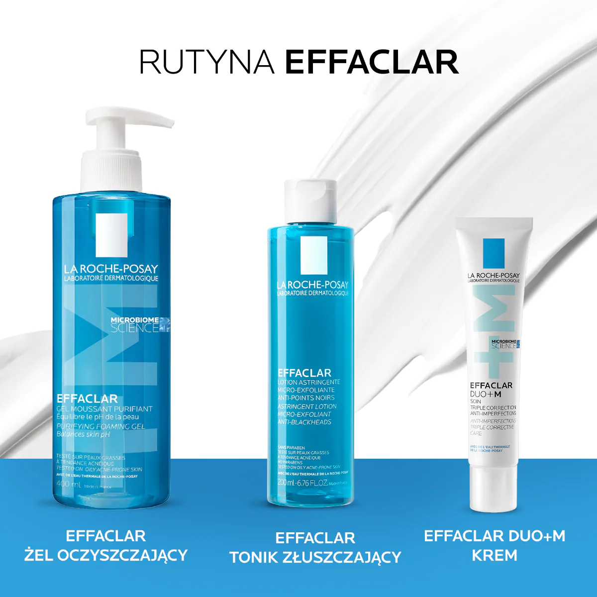 „La Roche-Posay Effaclar Duo+ M“ trigubo poveikio kremas nuo spuogų