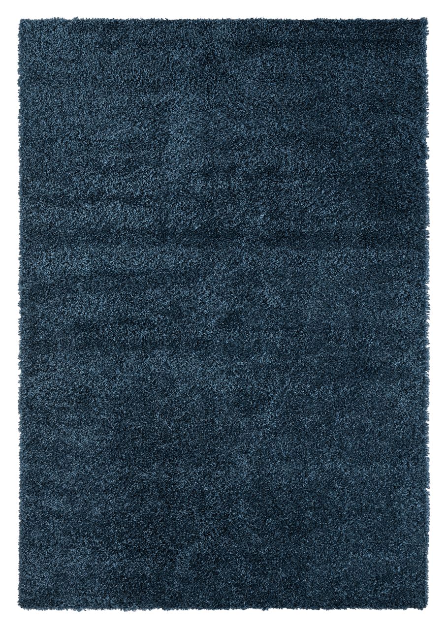 MyFlair Teppich Elodie, 200cm x 290cm, Farbe Dunkelblau, rechteckig, Florhöhe 37mm