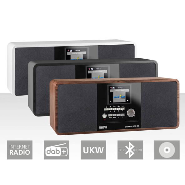 Imperial Internet-Radio DABMAN i200CD DAB+, weiß