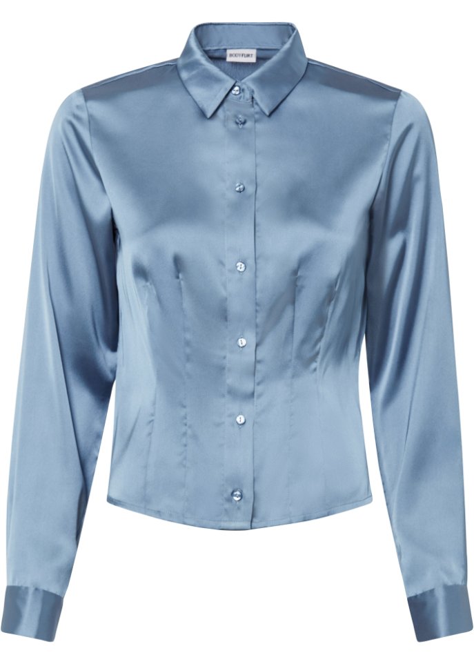 Satin-Bluse