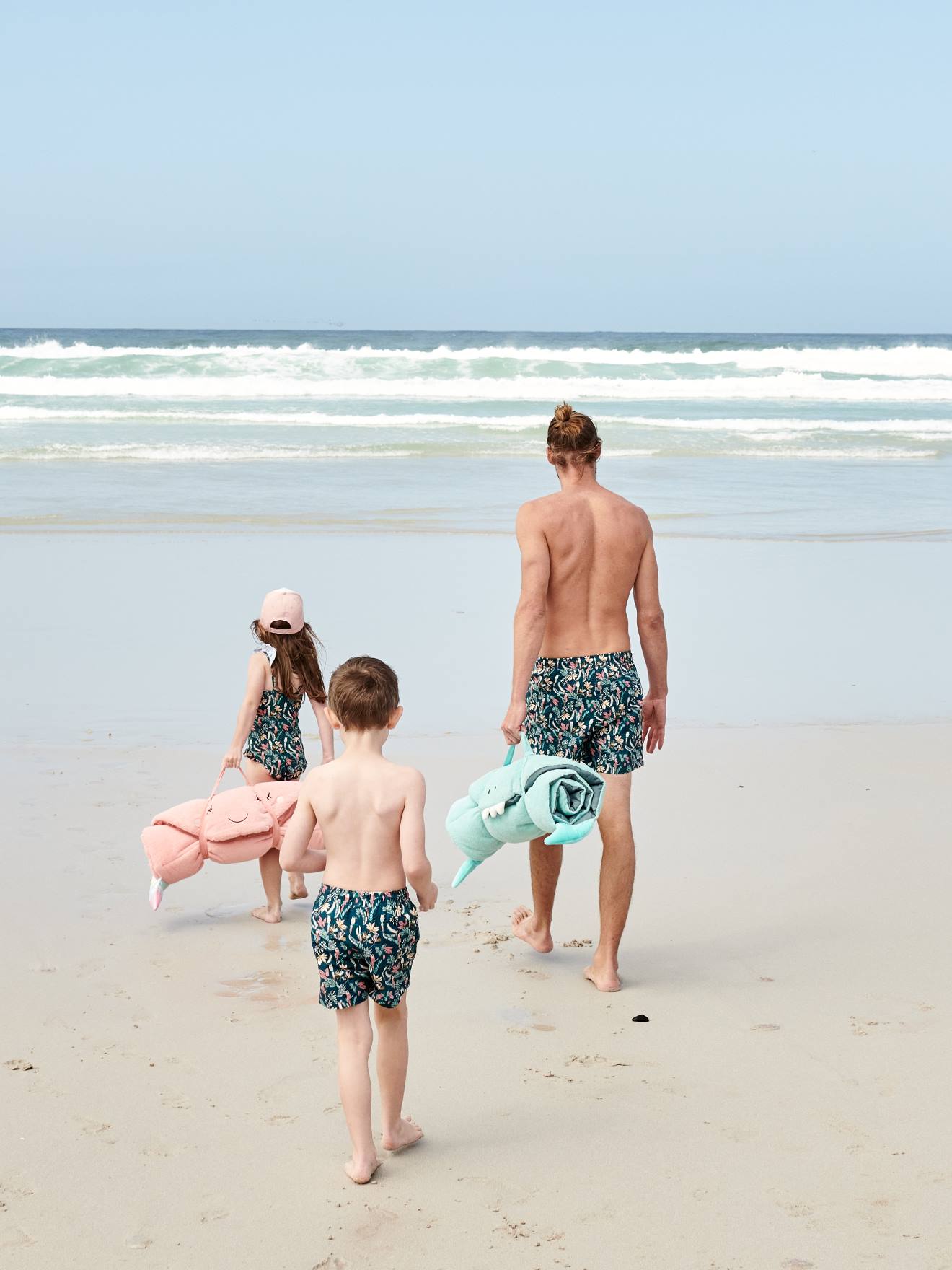 Short de bain imprimé garçon capsule famille bain jungle vert