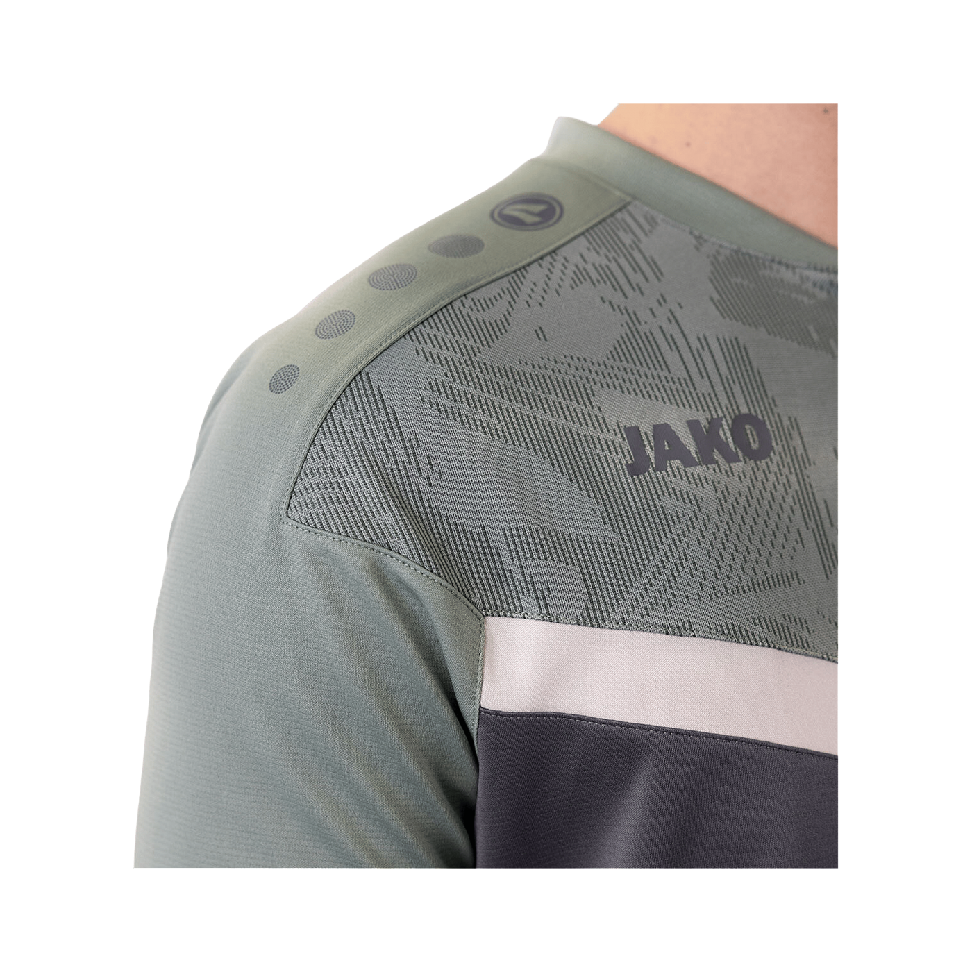 JAKO Iconic Poloshirt Grau Grün F852